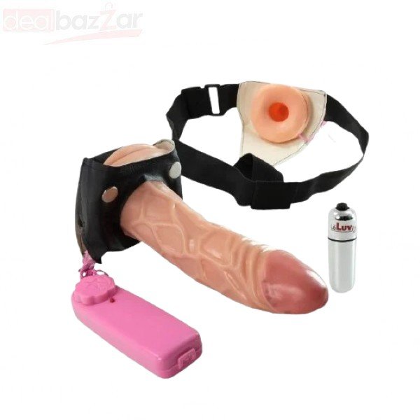 Leluv Strap-on Male Hollow 6 Inch Vibrating In Pakistan