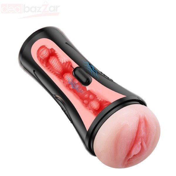 Vibrating Male Masturbator Squeezable Pocket Pussy